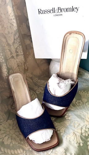 Russell bromley denim kitten - &,