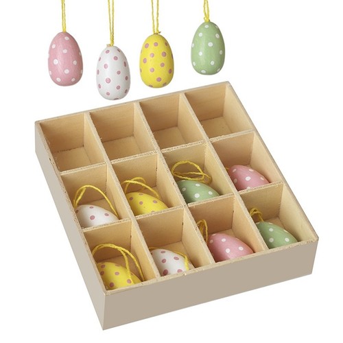 Set wooden polka - set, easter