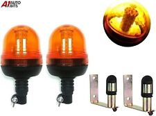 2X Led Rotating Amber Beacon
