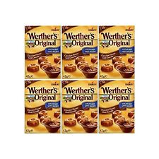 6X Werthers Original Chocolate Flavour Sugar Free 42g