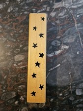 Star Border Frame Rubber Stamp Wooden Handle Craft Scrapbooking DIY