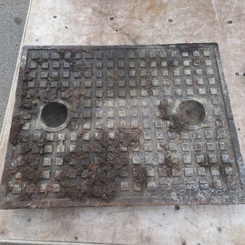 Cast iron manhole cover - iron,