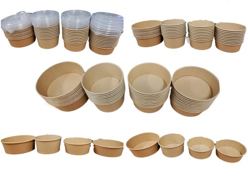 Round kraft food - kraft, box