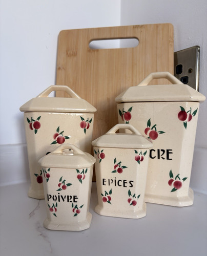 Vintage french ceramic kitchen - ceramic,