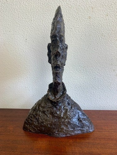 Bronze bust head man - bronze, diego