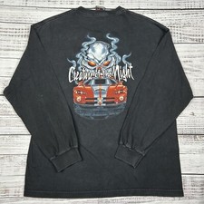 VTG Y2K Top Heavy LS Black