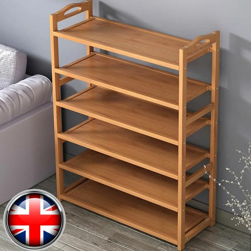 Tier wooden shoe rack tall - wooden,