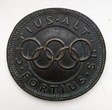 Rare 1930 Berlin International Olympic Congress Bronze Medal, Good Condition