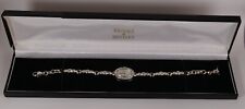Brooks & Bentley "The Crystal Elegance Ladies Watch" Sterling Silver Boxed VGC