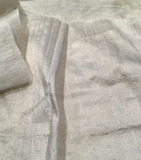 100% RAW SILK DUPION IVORY