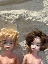 Sindy Tammy clones: 2 sindy clone dolls, brunette & blonde, 1960’s, Hong Kong 