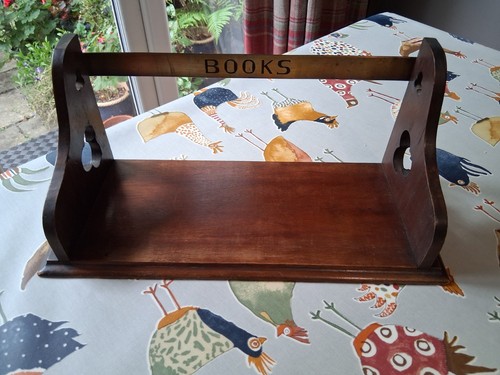 Vintage book rack trough with - vintage,