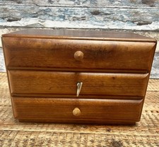MID CENTURY  Miniature Apprentice/ Desk Top Mahogany Chest Of Drawers 1950/60s