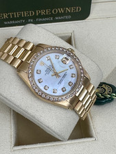 ROLEX 18K GOLD MIDSIZE LADIES