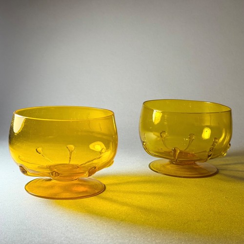Art deco nouveau glass dessert - glass,