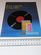  DECCA RECORDS GALORE 71-72 RECORDS MUSICASSETTES STEREO 8 CARTRIDGES 22x16.5 CM