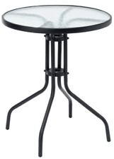 2 Seater Balcony Table Glass - Grey