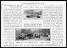 1915 Antique Print - MOTOR CAR Armoured Lanchester  Humbers Wounded Soldiers (6)