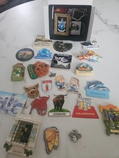 selection of fridge magnets froms places to pictures