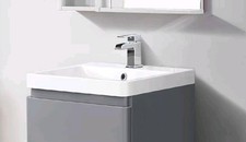 Round Corner Resin Basin White 600mm 60cm Resin Bathroom Modern