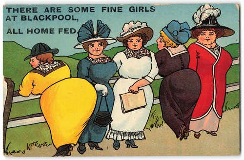 Comic blackpool postcard - comic,