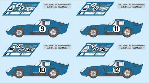 Decals shelby cobra daytona - ac,