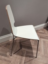 IKEA Vilmar Scandinavian Plywood Chair White