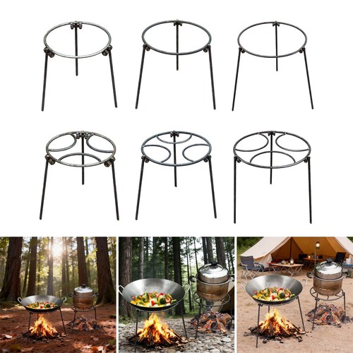 Folding camping grill - camping, open