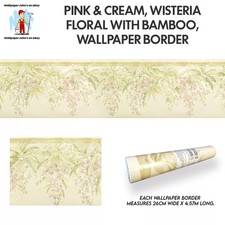 Pink & Cream, Wisteria Floral