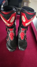 sidi motorcycle boots red and