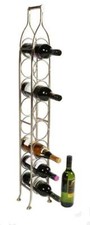 Silver 1.17m Tall Single Row Wine Rack or Wine Holder