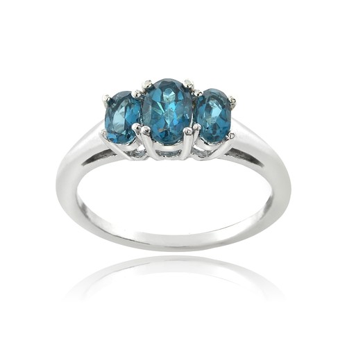 925 silver 1ct london blue - silver,