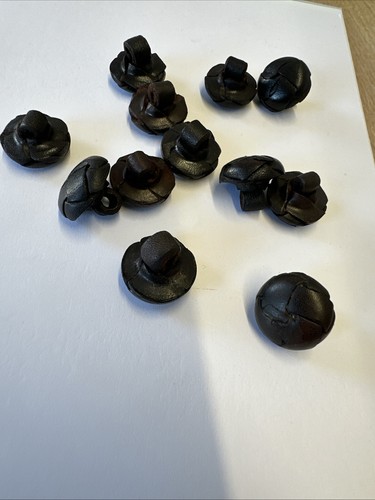 Real brown leather football - brown,
