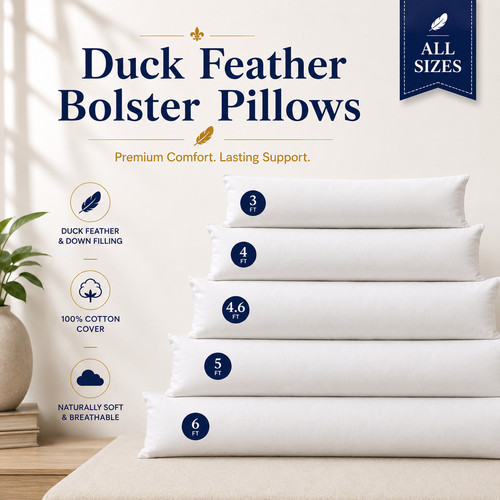 Bolster pillows duck feather - feather, &