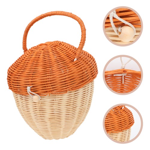 Reusable acorn shaped rattan - acorn,
