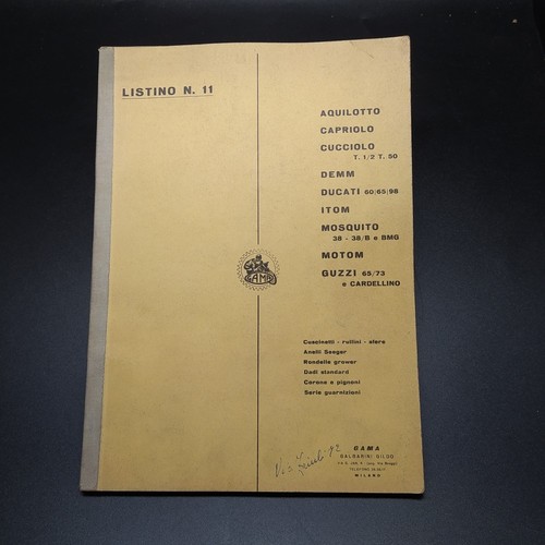Spare parts list 11 - 11, 1958