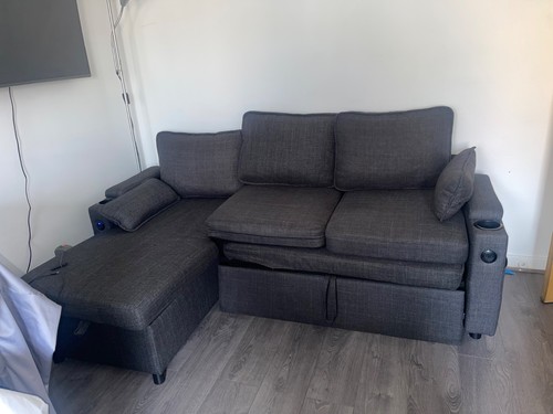 Sofa bed with storage seater - storage, 3