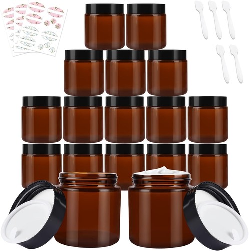Glass cosmetic storage - glass, jars