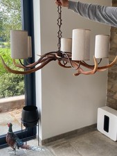 David Hunt antler (faux) pendant light