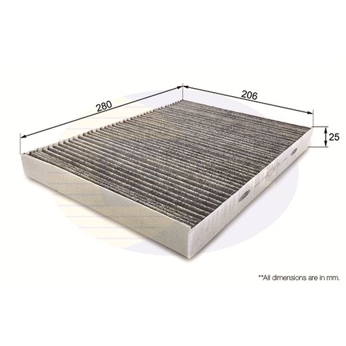 Cabin filter ekf112a comline - ekf112a,