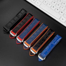 For OMEGA SeaMaster 300m Planet Ocean 600m Waterproof Silicone Watch Band Strap