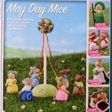 Alan Dart Collection 15 x MAY DAY MICE Toy Doll Knitting Pattern Booklet