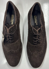 M&S Collezione Men's brown suede shoes size 7 [WG]