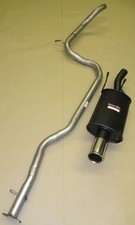 Ford Fiesta Mk5 Zetec S Sportex Exhaust inc Race Tube Single 3"