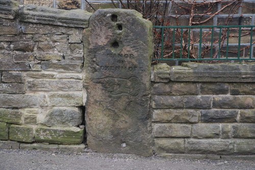 Photo 6x4 old boundary marker - old,