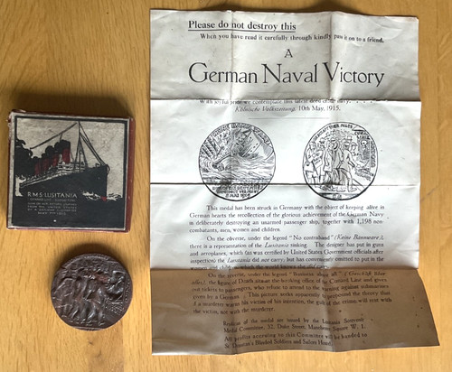 Boxed ww1 1915 rms lusitania - boxed,