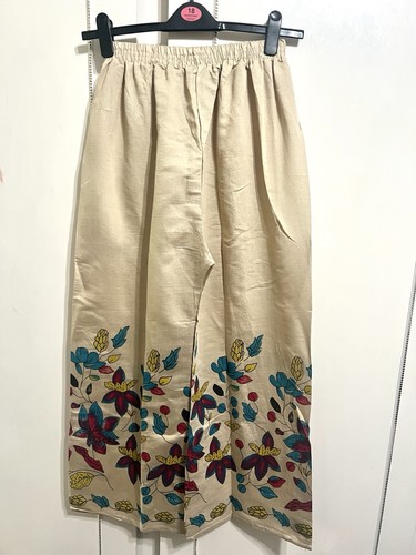 Women hand printed wide - wide, leg