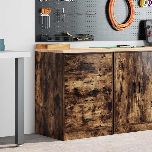 Garage storage cabinet smoked - garage,