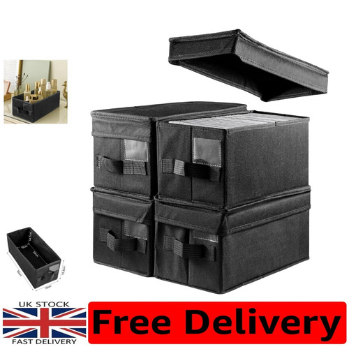 4pcsblack storage box holds - storage,
