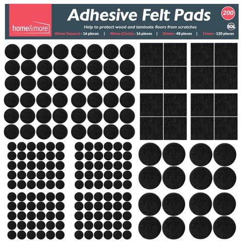 200 felt pads self adhesive - pads,